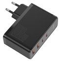 SZYBKA ŁADOWARKA SIECIOWA GAN2 PRO USB USB-C QC PD 100W CZARNY