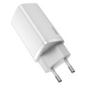 SZYBKA ŁADOWARKA SIECIOWA GAN2 PRO USB USB-C QC PD 65W BIAŁY