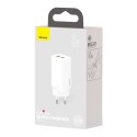 SZYBKA ŁADOWARKA SIECIOWA GAN2 PRO USB USB-C QC PD 65W BIAŁY