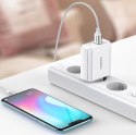 SZYBKA ŁADOWARKA SIECIOWA USB-C + USB 36 W QUICK CHARGE 4.0 POWER DELIVERY BIAŁY