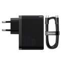 SZYBKA UNIWERSALNA ŁADOWARKA SIECIOWA GAN5 PRO USB-C / USB 100W - CZARNY