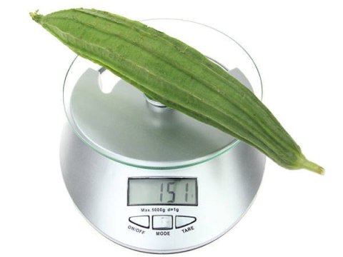 Elektroniczna waga kuchenna szklana 5kg / 1g zegar Elektroniczna waga kuchenna szklana 5kg / 1g zegar