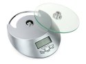 Elektroniczna waga kuchenna szklana 5kg / 1g zegar