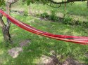 Hamak w paski ogrodowy kolorowy jednoosobowy 200x80 pokrowiec etui