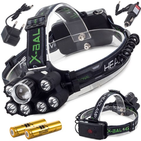 Latarka czołowa bailong cree xm-l t6 7 x led uv Latarka czołowa bailong cree xm-l t6 7 x led uv