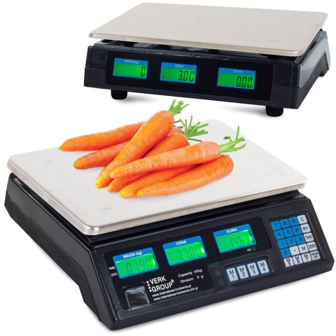Waga sklepowa elektroniczna kalkulacyjna 40kg pl Waga sklepowa elektroniczna kalkulacyjna 40kg pl