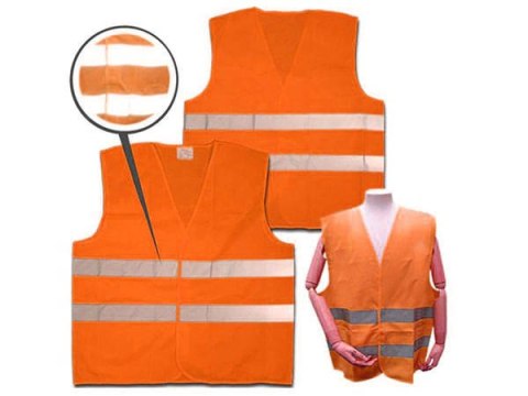 Kamizelka odblaskowa ostrzegawcza pomarańczowa 3xl Kamizelka odblaskowa ostrzegawcza pomarańczowa 3xl