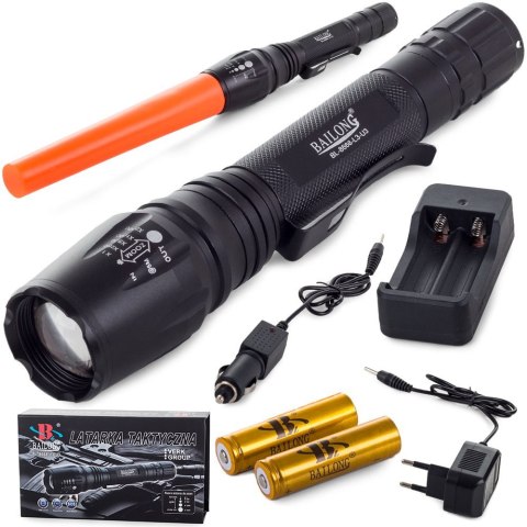Latarka taktyczna bailong zoom led cree xm-l3-u3 Latarka taktyczna bailong zoom led cree xm-l3-u3