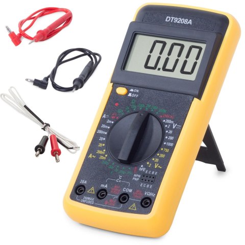 Miernik lcd multimetr z temperaturą dt9208a sonda Miernik lcd multimetr z temperaturą dt9208a sonda