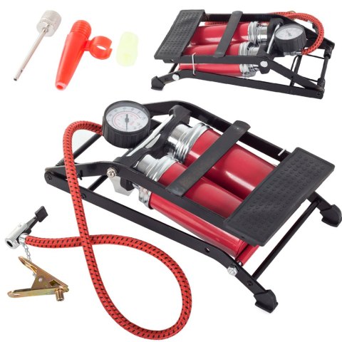 Pompka samochodowa nożna tuv 2 cylinder + końcówki Pompka samochodowa nożna tuv 2 cylinder + końcówki