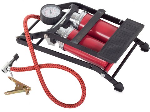 Pompka samochodowa nożna tuv 2 cylinder + końcówki Pompka samochodowa nożna tuv 2 cylinder + końcówki