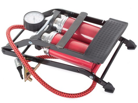 Pompka samochodowa nożna tuv 2 cylinder + końcówki Pompka samochodowa nożna tuv 2 cylinder + końcówki