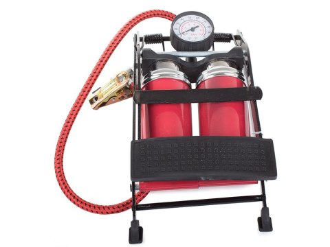 Pompka samochodowa nożna tuv 2 cylinder + końcówki Pompka samochodowa nożna tuv 2 cylinder + końcówki