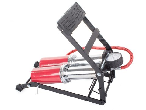 Pompka samochodowa nożna tuv 2 cylinder + końcówki Pompka samochodowa nożna tuv 2 cylinder + końcówki