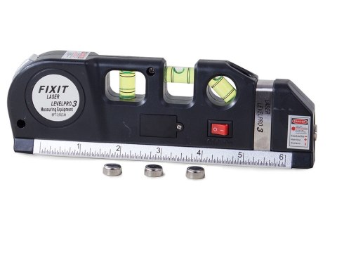 Poziomica laserowa z miarką 250cm miara laser cale Poziomica laserowa z miarką 250cm miara laser cale