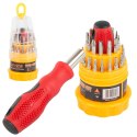 Wkrętaki precyzyjne torx 31 szt magnet. Śrubokręty