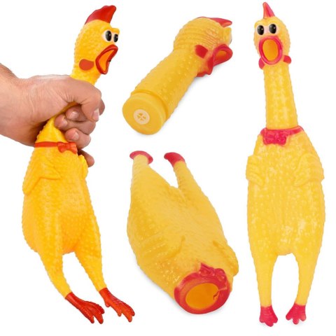 Zabawka dla psa piszcząca gryzak kurczak guma 31cm Zabawka dla psa piszcząca gryzak kurczak guma 31cm