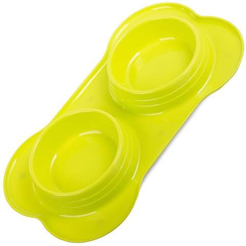 Miska podwójna dla psa kota na karmę 0,4 l x 2 Miska podwójna dla psa kota na karmę 0,4 l x 2