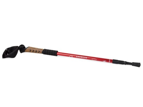 Kij nordic walking z korkową rączką kolor czerwony Kij nordic walking z korkową rączką kolor czerwony