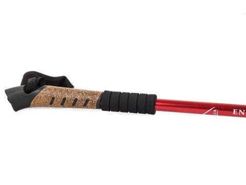 Kij nordic walking z korkową rączką kolor czerwony Kij nordic walking z korkową rączką kolor czerwony