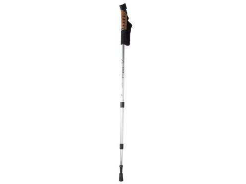 Kij nordic walking z korkową rączką kolor srebrny Kij nordic walking z korkową rączką kolor srebrny
