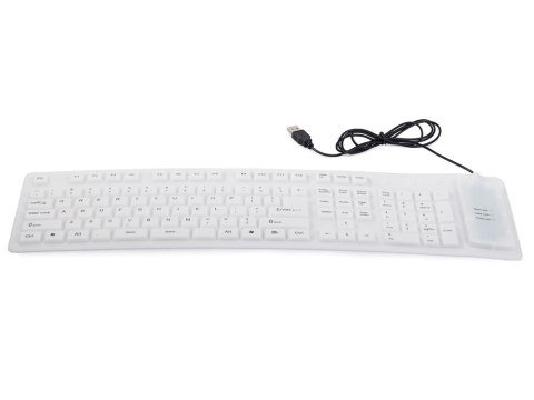 Klawiatura silikonowa gumowa biała usb numeryczna Klawiatura silikonowa gumowa biała usb numeryczna