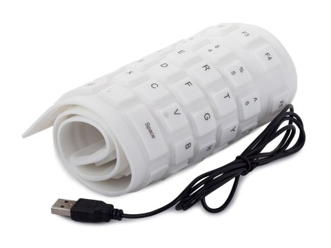 Klawiatura silikonowa gumowa biała usb numeryczna Klawiatura silikonowa gumowa biała usb numeryczna