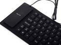 Klawiatura silikonowa gumowa usb bezgłośna do pc