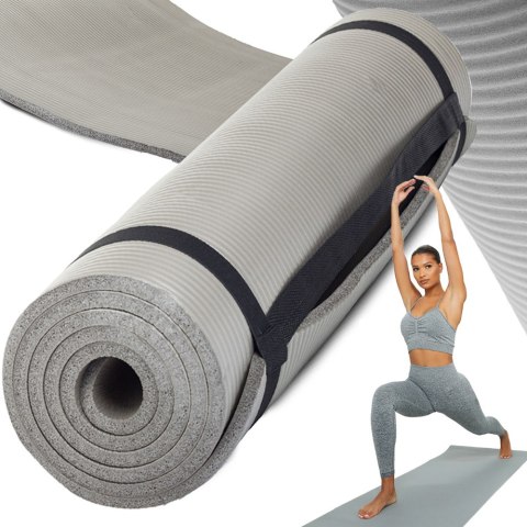 Mata do ćwiczeń jogi pilatesu fitness antypoślizgowa gruba areobic 180x60 Mata do ćwiczeń jogi pilatesu fitness antypoślizgowa gruba areobic 180x60