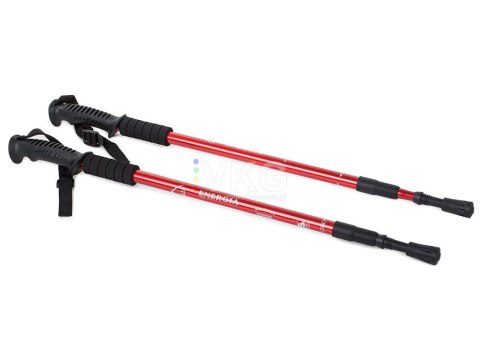 Teleskopowe kijki kije nordic walking kolor czerwony Teleskopowe kijki kije nordic walking kolor czerwony