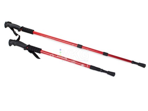 Teleskopowe kijki kije nordic walking kolor czerwony Teleskopowe kijki kije nordic walking kolor czerwony