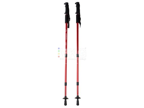 Teleskopowe kijki kije nordic walking kolor czerwony Teleskopowe kijki kije nordic walking kolor czerwony