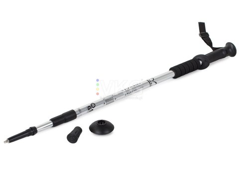 Teleskopowe kijki kije nordic walking kolor srebrny Teleskopowe kijki kije nordic walking kolor srebrny
