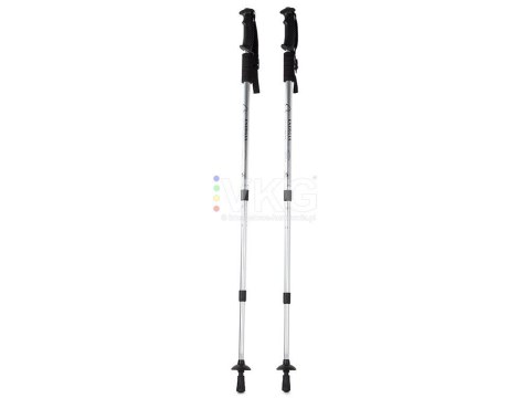 Teleskopowe kijki kije nordic walking kolor srebrny Teleskopowe kijki kije nordic walking kolor srebrny
