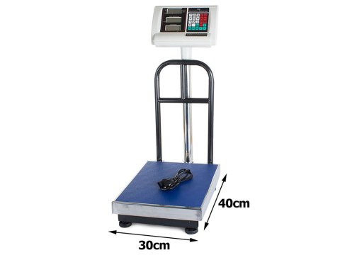 Waga magazynowa platforma 30x40 oparcie 100kg/50g Waga magazynowa platforma 30x40 oparcie 100kg/50g