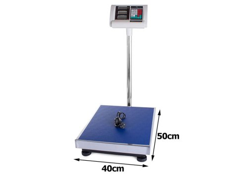 Waga platformowa magazynowa lcd do 300kg 50x40 Waga platformowa magazynowa lcd do 300kg 50x40