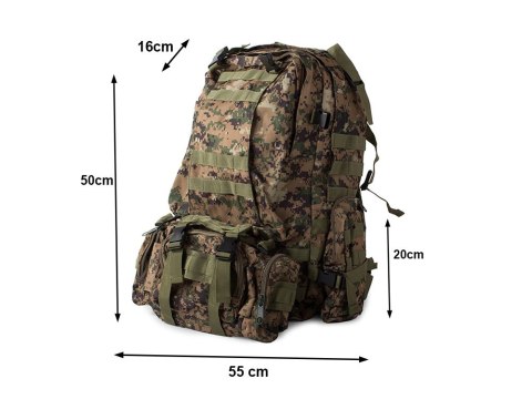 Plecak wojskowy taktyczny survival militarny 48.5l Plecak wojskowy taktyczny survival militarny 48.5l