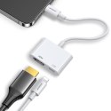 ADAPTER PRZEJŚCIÓWKA Z IPHONE LIGHTNING NA HDMI FULLHD + LIGHTNING BIAŁY