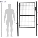 BRAMA FURTKA WEJŚCIOWA OGRODOWA ZE STALI 106 X 191 CM