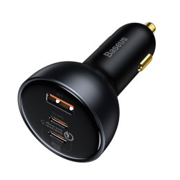 SZYBKA ŁADOWARKA SAMOCHODOWA USB USB-C 160W PPS QUICK CHARGE 5 PD SZARY