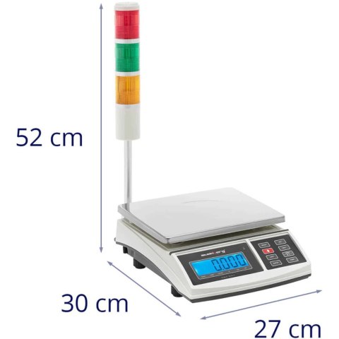 WAGA POCZTOWA Z KOLUMNĄ SYGNALIZACYJNĄ ŚWIETLNĄ LCD 3KG / 1G WAGA POCZTOWA Z KOLUMNĄ SYGNALIZACYJNĄ ŚWIETLNĄ LCD 3KG / 1G