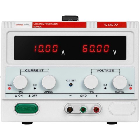 ZASILACZ LABORATORYJNY IMPULSOWY S-LS-77 0-60V 0-10A DC ZASILACZ LABORATORYJNY IMPULSOWY S-LS-77 0-60V 0-10A DC