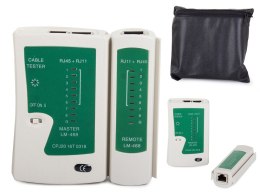 Tester do kabli sieciowych sieciowy rj45 rj11 etui