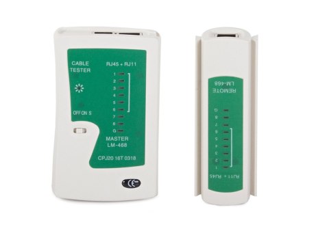Tester do kabli sieciowych sieciowy rj45 rj11 etui Tester do kabli sieciowych sieciowy rj45 rj11 etui