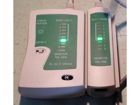 Tester do kabli sieciowych sieciowy rj45 rj11 etui Tester do kabli sieciowych sieciowy rj45 rj11 etui