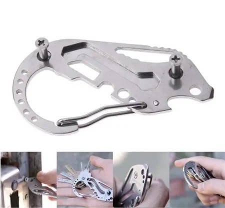 Brelok do kluczy karabińczyk survival multitool Brelok do kluczy karabińczyk survival multitool