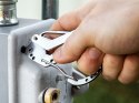 Brelok do kluczy karabińczyk survival multitool