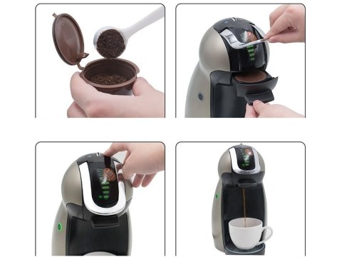 3 x kapsułki dolce gusto wielokrotnego użytku kawy 3 x kapsułki dolce gusto wielokrotnego użytku kawy