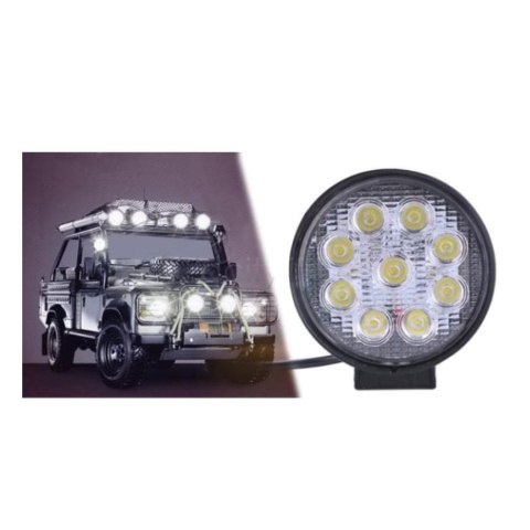 Lampa samochodowa robocza 9 led okrągła Lampa samochodowa robocza 9 led okrągła