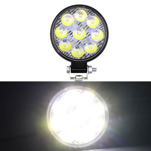 Lampa samochodowa robocza 9 led okrągła Lampa samochodowa robocza 9 led okrągła